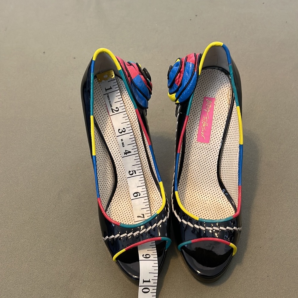 GORGEOUS BETSEY JOHNSON. Vero Cuoio Open toe. High heels womens shoes size 7” - Picture 13 of 15
